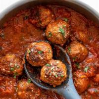 Side Of  Beef Meatballs · (3) Meatballs in  light homemade  marinara sauce