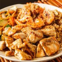 Chicken Hibachi & Shrimp Teriyaki · * Breast meat