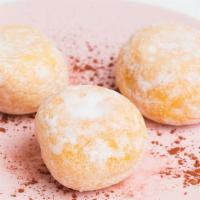 Beignets · Hazelnut Chocolate, Mixed Berry, Plain, Caramel,  or Cocoa with White Chocolate.