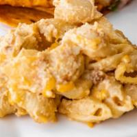 Vegan Classic Mac & Cheese · Elbow noodles tossed in a homemade cashew cheese sauce