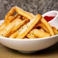 Truffle Parmesan Fries · Thick Cut Steak Fries / Parmigiano Reggiano / Truffle Oil / Chives