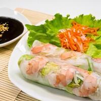 A1 - Goi Cuon · Succulent pork and shrimp mixed with vermicelli rice noodles, lettuce, bean sprouts, and wra...