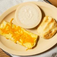 Cheese Omelet · * Consumer Advisory: Raw or uncooked meat, poultry or eggs may increase your risk of food bo...