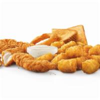 Crispy Tender Dinner · Some our Sonic's best items all in one dinner. Your choice of 3,5,8, or 10 of our all White ...