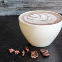 Hot Chocolate · House-made chocolate sauce with milk. Served hot (12 oz) or iced (16 oz).