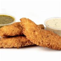 Three Tenders · Three tenders plus your choice of any two signature sauces