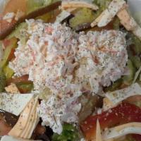 Seafood · Crab and Seafood Meat Marinated with Mayonnaise and Freshly Chopped Celery Sticks with your ...