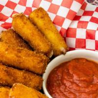 Mozzarella Sticks · Six pieces.