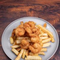 Shrimp Basket · 10 pc. Fried Shrimp with Fries
served with cocktail sauce