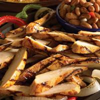 Chicken Fajitas · Fire-grilled, marinated Premium All Natural Chicken served with grilled onions and peppers, ...