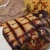 Kid'S Grilled Chicken · A child's portion of a grilled chicken breast, served with French fries, or refried beans an...