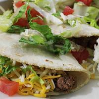 Gluten-Sensitive Soft Taco Plate · Three soft corn tortillas with ground beef, lettuce and mixed cheeses. Served with your choi...