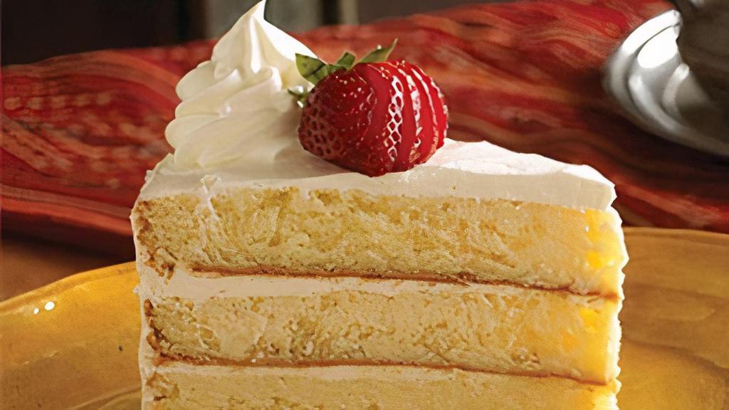 Tres Leches Cake · Famous Mexican traditional sweet vanilla cake with three creams.