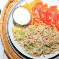 Chicken Salad · bed of lettuce shredded chicken cheese & tomato slices
