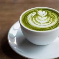 Matcha Latte · Made with ceremonial grade matcha powder and your choice of milk