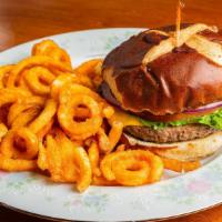Impossible Cheezeburger · Vegan. Quarter pound grilled and seasoned Impossible patties with melted Cheddar cheese. Fin...