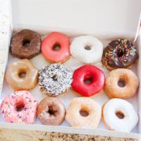 Dozen Assorted Do-Nuts · Choose 12 Do-Nuts from our Glazed, Iced, Filled, or Cake options. If you would like us to pi...