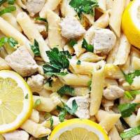 #8- Parmesan Lemon Chicken · A soft and delicate Chicken pasta with a buttery lemonade base.
