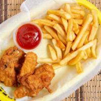 Manna Lunch 4 · OUR FAMOUS CHICKEN WIGS (6PCS) WITH FRENCH FRIES.
NUESTRAS FAMOSAS ALITAS DE POLLO CON PAPAS...