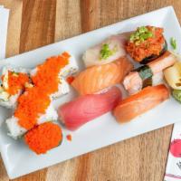 Sushi Regular · Seven pc, sushi with California roll.