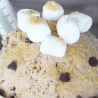 S'Mores & More Pint · Chocolate ice cream with marshmallows, mini chocolate chips, graham cracker crumbs and a mar...