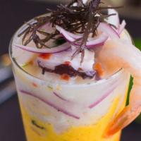 Psiquiatra · Three layers ceviche.

consuming raw or undercooked meats, poultry, seafood, shellfish or eg...