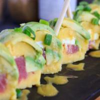 Maki Tuna · Ahi tuna, avocado, wakame salad

“consuming raw or undercooked meats, poultry, seafood, shel...
