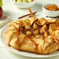 Salty Caramel Apple Pie · Tender crust filled with sweetened cinnamon spread, fresh, crisp apples, and oat streusel to...