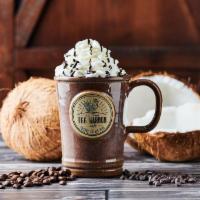 Coconut Mocha · Espresso and steamed milk combined with chocolate sauce and coconut syrup, finished with whi...
