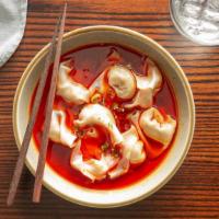 Szechuan Chili Wonton (6 Pieces) · Hot & spicy. Six wontons stuffed w.pork, served in a hot chili oil sauce.