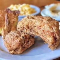 Fried Chicken Lunch · White meat is 2 wings and a breast.