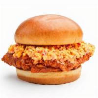 Pimento · Topped with homemade pimento cheese. Two Tenders (Fried, Grilled, or Vegan), pickles and com...