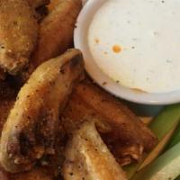 Wings (6 Pieces) · Favorite. Served with celery.