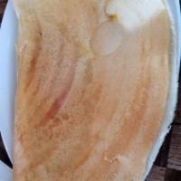 Masala Dosa · Savoury crepe filled with midly spiced mashed potatoes.