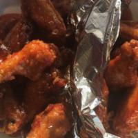 20 Piece Wings Combo · Served with fries, drink, celery, blue cheese or ranch dressing.