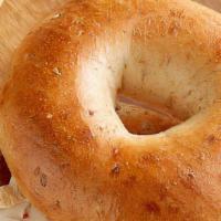 Bagel/Cream Cheese · Toasted bagel with cream cheese