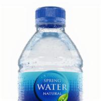 Water · small bottle of clean, drinking water