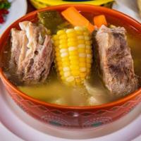 Caldo De Res (Mexican Style Beef Stew) · Con arroz ,verdura, y tortillas

Served with rice,vegetables and tortillas