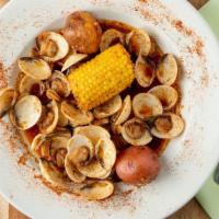 Clams · One pound clams. Seafood boil comes with one corn and two potato.