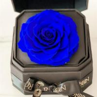 Blue Preserved Roses · One box preserved rose .