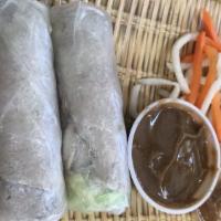 Spring Roll Pork (Gỏi Cuốn Thịt) (2 Pieces) · Pork, vegetables, rice vermicelli, and rice paper.