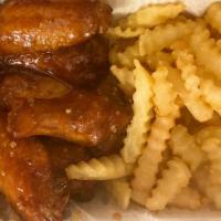 Orange Henny Wingz And Fries · 6 Wings and Fries