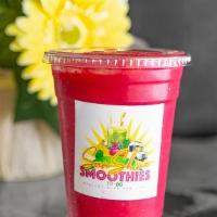 Beat It Up A Little · Fresh beets, carrots, apple, pineapples, ginger.