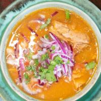 Encebollado De Pescado Con Yuca / Fish Stew With Yucca & Onions · 