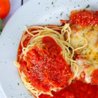 Chicken Parmigiana & Spaghetti · 