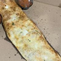 Philly Stromboli (Sm) · Filled with sauteed steak, onions, peppers, provolone and mozzarella cheese.