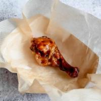 Kids Chicken Leg · One locally raised, hickory-smoked chicken leg, served with one kid's-sized side and drink