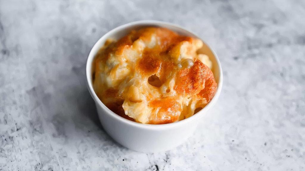 3-Cheese Baked Mac · Baked with Monterey Jack, sharp cheddar, and parmesan cheeses (if you’re looking for a pan of mac, check out PANS OF SPECIALTY SIDES + DESSERTS)