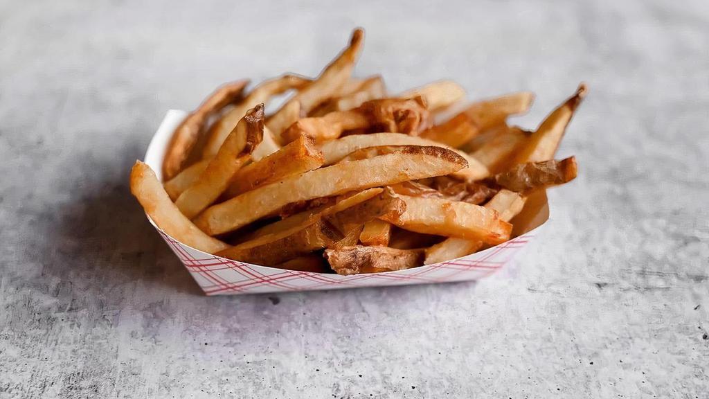 Fresh-Cut Fries · Fresh potatoes cut by hand, salted with sea salt, and made fresh right when you get here (please allow three minutes)