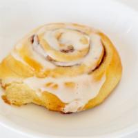 Cinnamon Roll · Homemade Cinnamon Roll topped with cream cheese icing